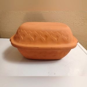 VTG West Germany Terra Cotta Simmer Pot/ Dutch Oven